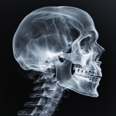 Realistic X-Ray of a Skull
