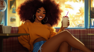 Joyful Day at the Café