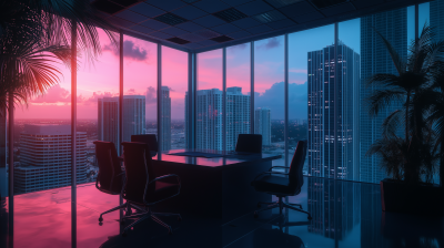 Miami Vice Zoom Background