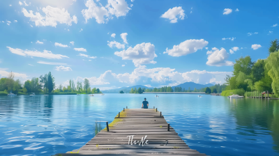 Serene Lakeside Scene
