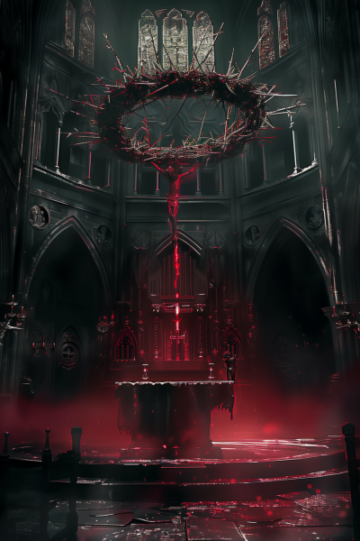 Solemn Cathedral Scene