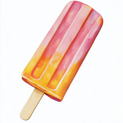Watercolor Popsicle Clipart
