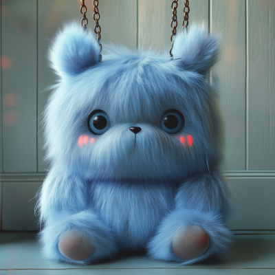 Futuristic Furry Labubu Toy