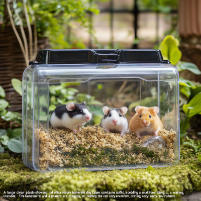 Hamsters in a Garden