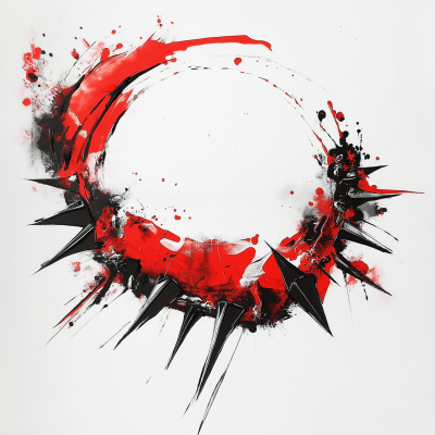 Abstract Red Splash