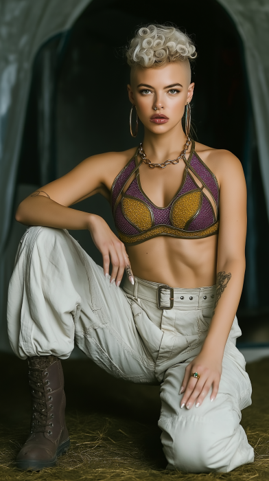 Futuristic Cheerleader Portrait