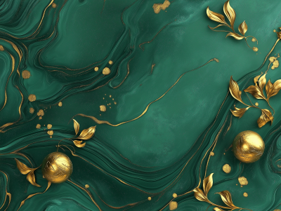 Elegant Malachite Wallpaper