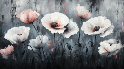 Poppy Flowers in Bloom