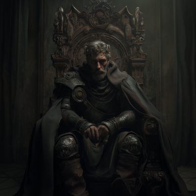 King Arthur on the Throne