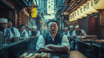 Japanese Chefs in Alley