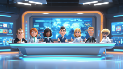 Futuristic News Studio