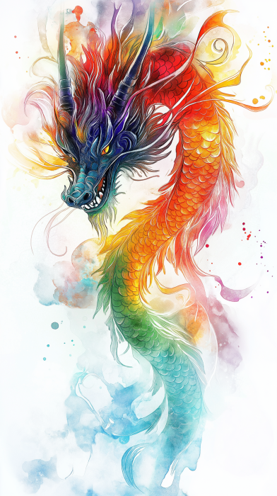 Colorful Dragon God