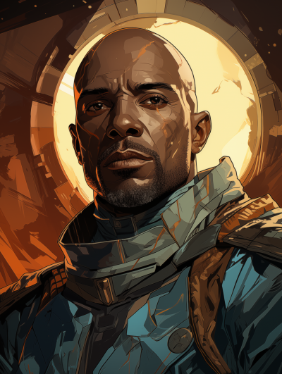 Futuristic Bounty Hunter
