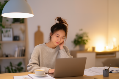 Serene Home Office Environment