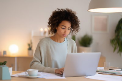 Serene Home Office Scene