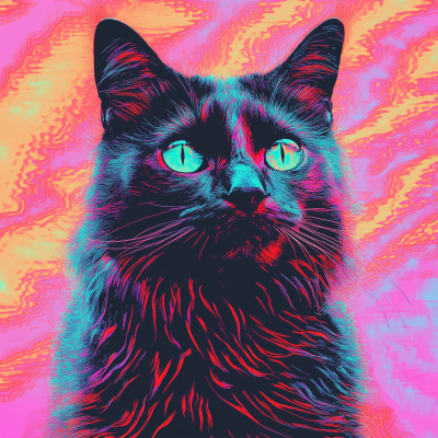 Psychedelic Cat