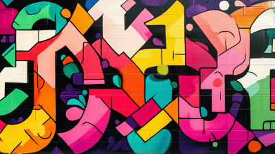 Colorful Graffiti Wall