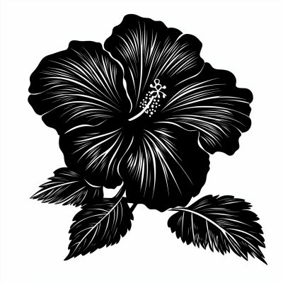 Tropical Hibiscus Flower