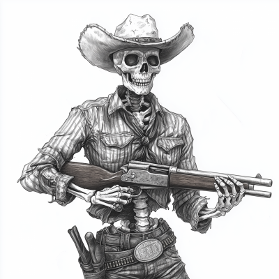 Skeleton Cowboy