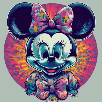 Grateful Dead Minnie Mouse T-Shirt Design