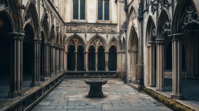 Ornate Medieval Courtyard