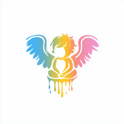 Colorful Cherub Logo