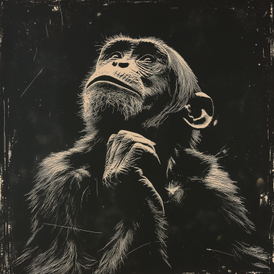 Contemplative Monkey