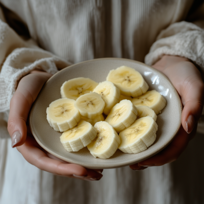 Banana Plate in Hands