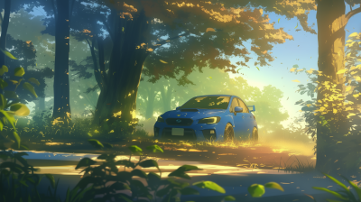 Car in the Forest