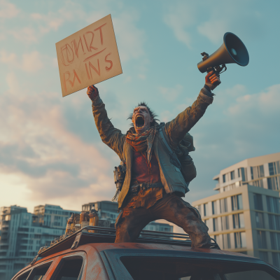 Post Apocalyptic Protester