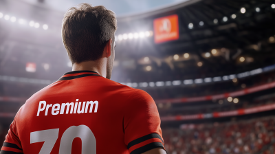 Football Player at Stadium