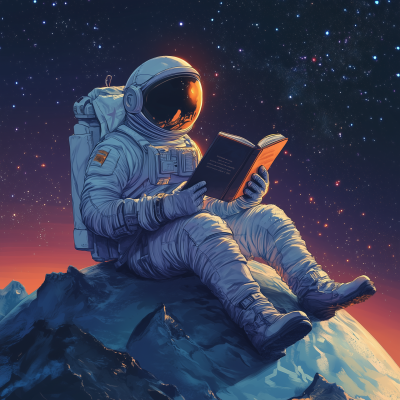 Astronaut Reading