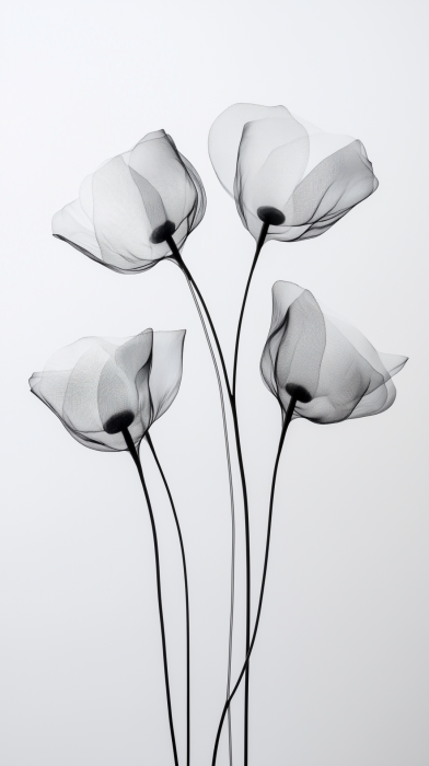 Futuristic Floral Still Life