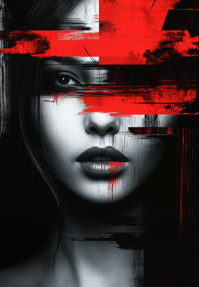 Glitchy Portrait