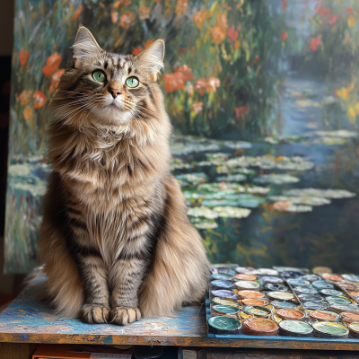 Giant Monet Cat