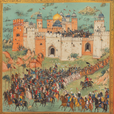 Sassanian Army Approaching Jerusalem