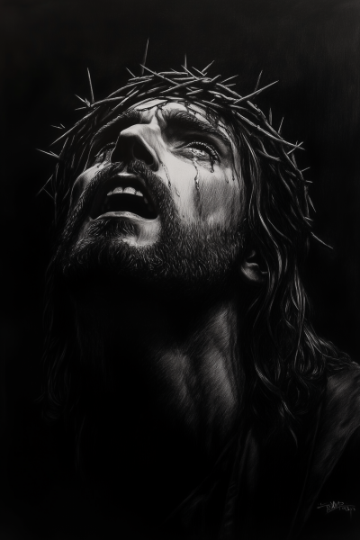 Crying Jesus Portrait