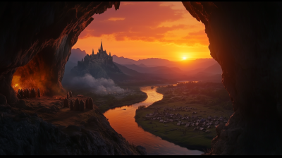 Adventurers at Sunset