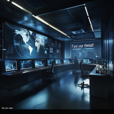 Modern TV Control Room
