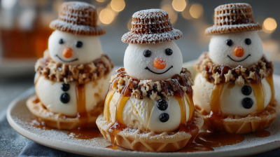 Snowman Caramel Ice Cream