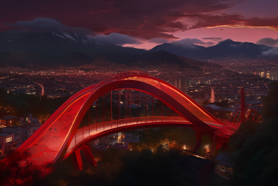 Modern Red Bridge