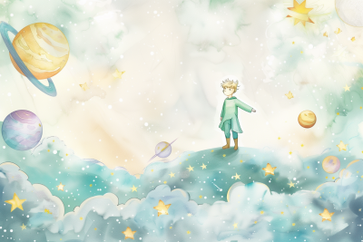 Little Prince on His Planet