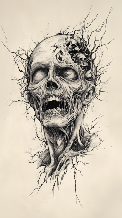 Zombie Tattoo Design