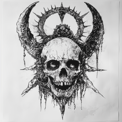 Satanic Occult Sketch