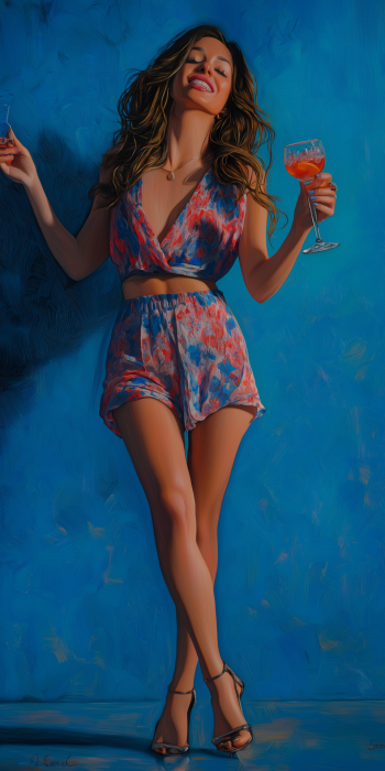 Happy Dance with Cocktail