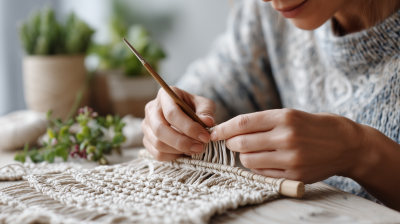 Hands Crafting Macrame