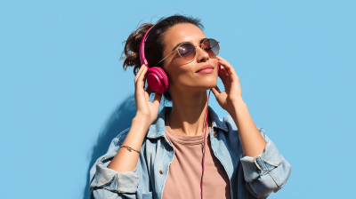Woman Listening to Music