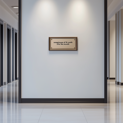 Employee of the Month Plaque
