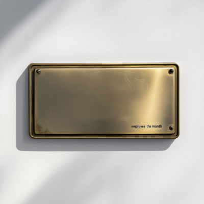 Employee of the Month Plaque