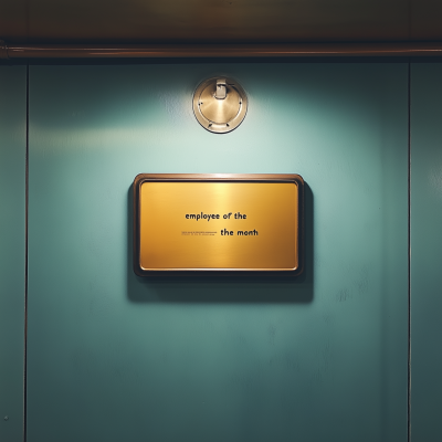 Employee of the Month Plaque